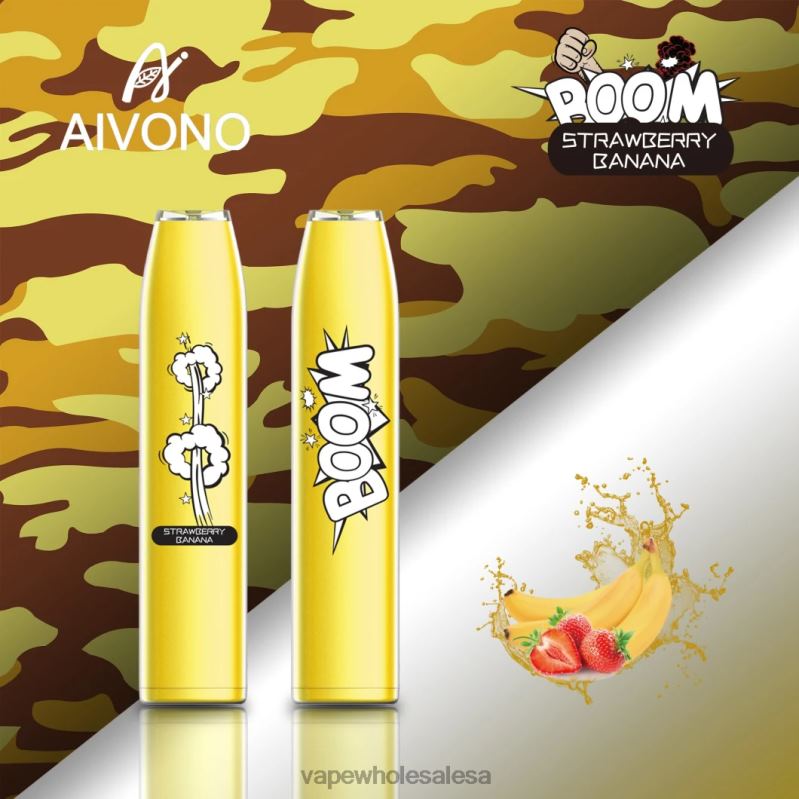 Vape Wholesale Price List - Aivono AIM BOOM 600 Strawberry Banana Z2PV8363