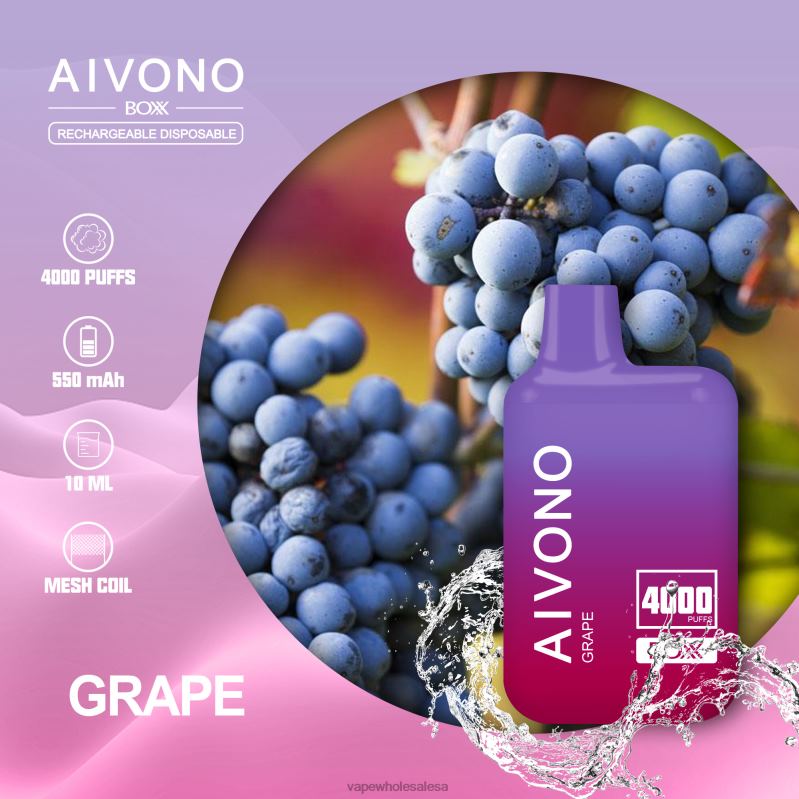 Vape Wholesale Price List - Aivono AIM BOXX 4000 Grape Z2PV8213