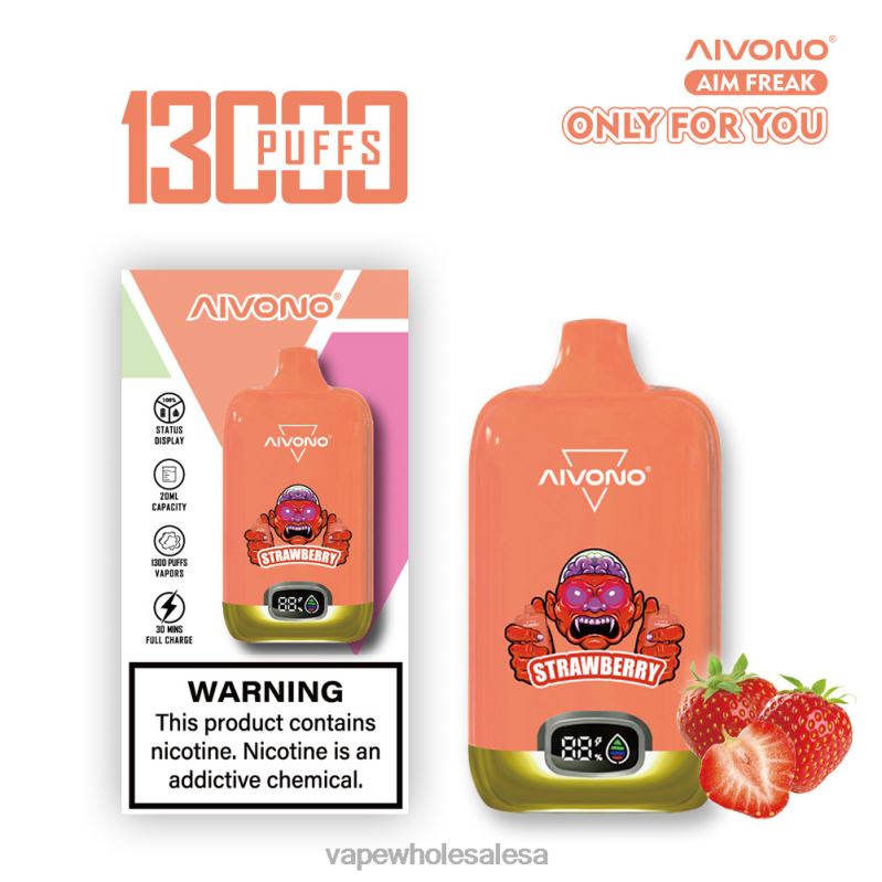 Vape Wholesale Price List - Aivono AIM FREAK 13000 Strawberry Z2PV8243