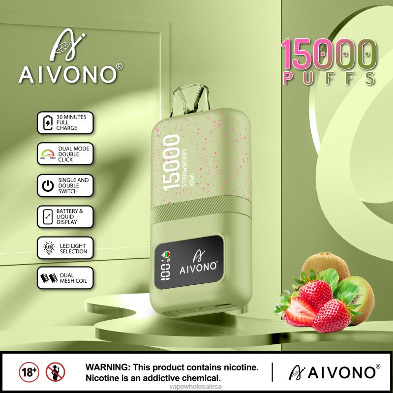 Vape Wholesale Price List - Aivono AIM magic 15000 Strawberry Kiwi Z2PV863