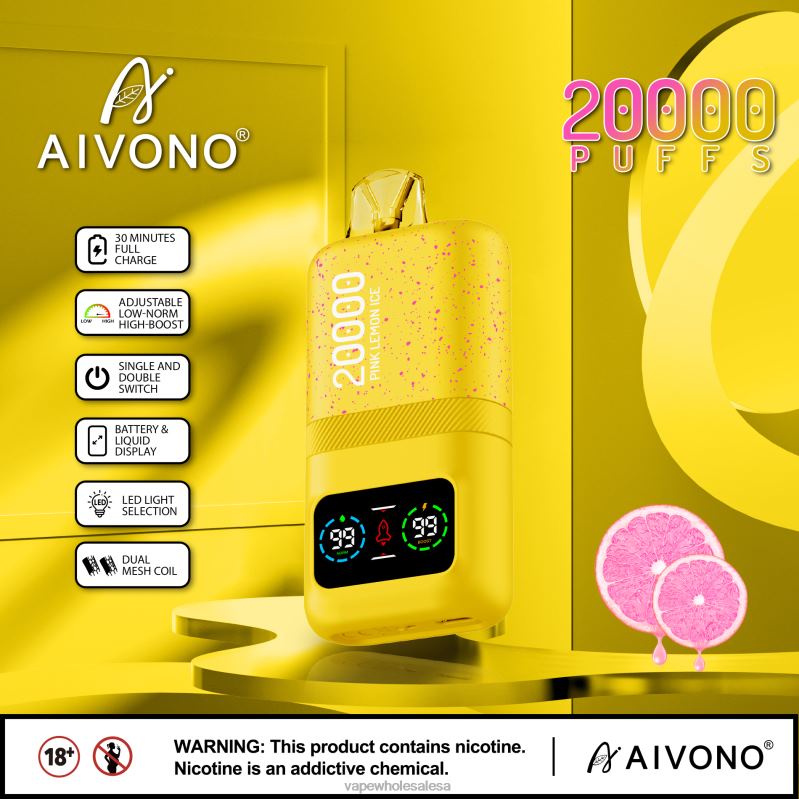 Vape Wholesale Price List - Aivono AIM magic 20000 Pink Lemon Ice Z2PV883