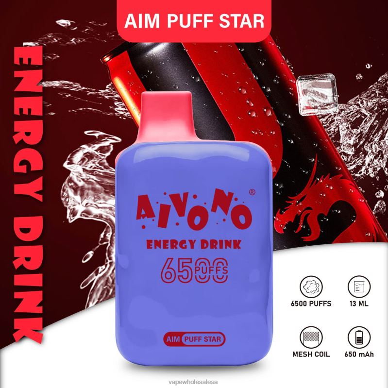 Vape Wholesale Price List - Aivono AIM PUFF STAR 6500 Energy Drink Z2PV8293
