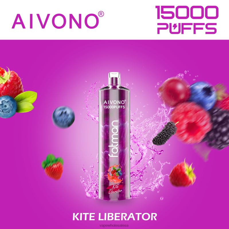 Vape Wholesale Price List - Aivono FATMAN 15000 Kite Liberator Z2PV813