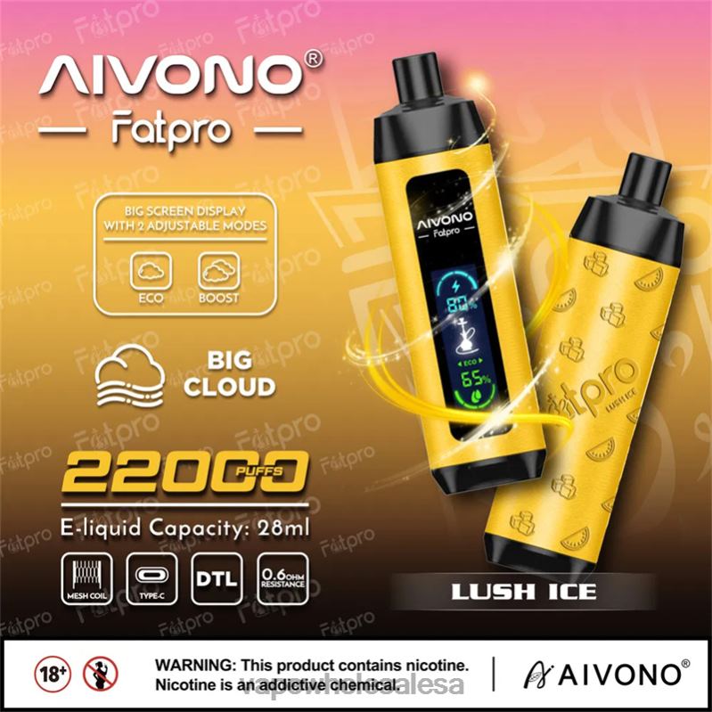 Vape Wholesale Price List - Aivono Fatpro 22000 Lush Ice Z2PV83