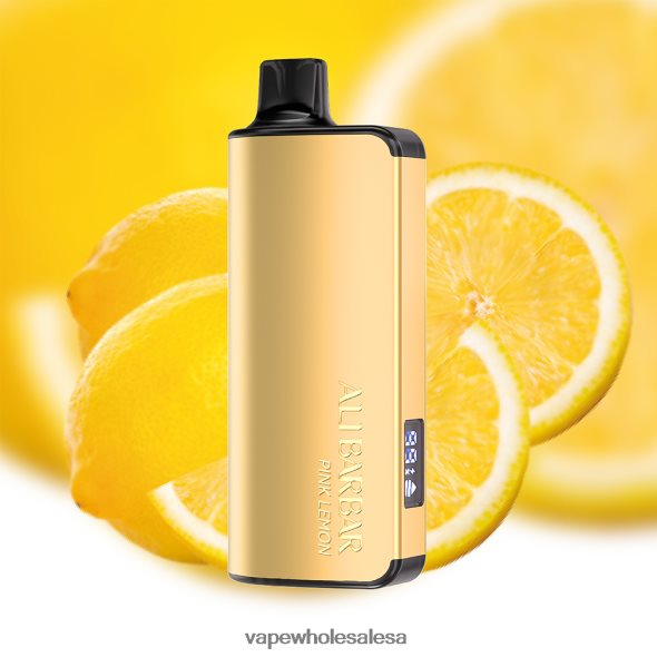 Vape Wholesale Price List - Alibarbar Ingot 9000 Disposable Vape Pink Lemon 840TXH23