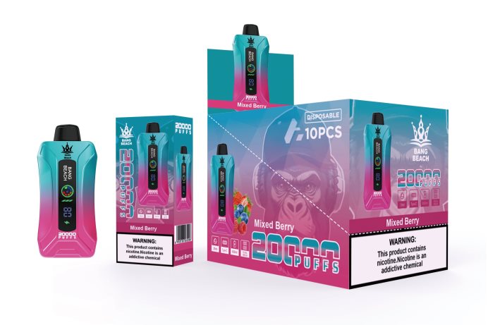 Bang Beach 20000 Puffs Smart Screen Vape Mixed Berry Vape Wholesale Distributor - L6LT665
