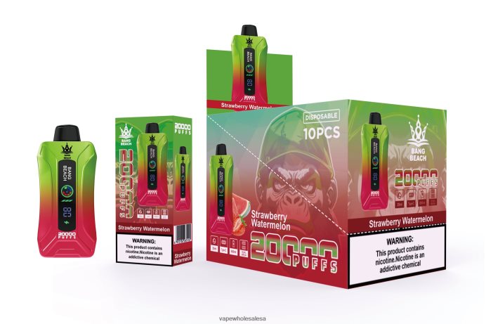 Bang Beach 20000 Puffs Smart Screen Vape Strawberry Watermelon Vape Wholesale Price List - L6LT663
