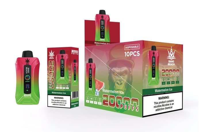 Bang Beach 20000 Puffs Smart Screen Vape Watermelon Ice Vape Wholesale Global - L6LT667