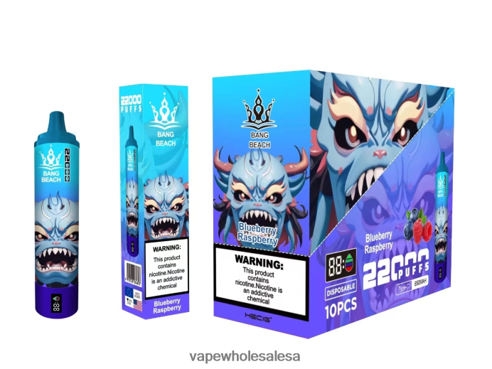 Bang Beach 22000 Puffs Smart Screen Blueberry Raspberry Vape Wholesale Cape Town - L6LT6614