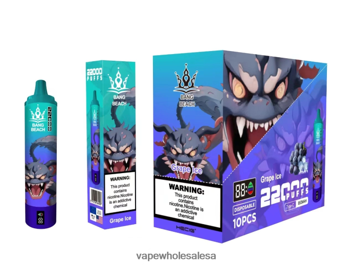 Bang Beach 22000 Puffs Smart Screen Grape Ice E Cig Wholesale Distributors - L6LT6619