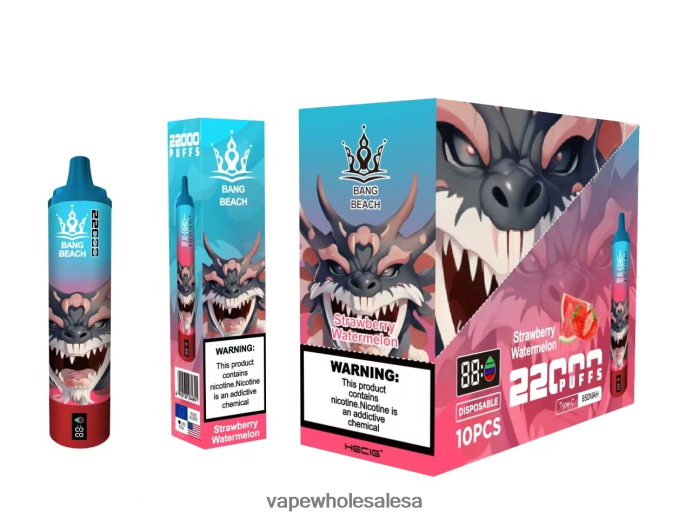 Bang Beach 22000 Puffs Smart Screen Strawberry Watermelon Vape Wholesale Price List - L6LT6623