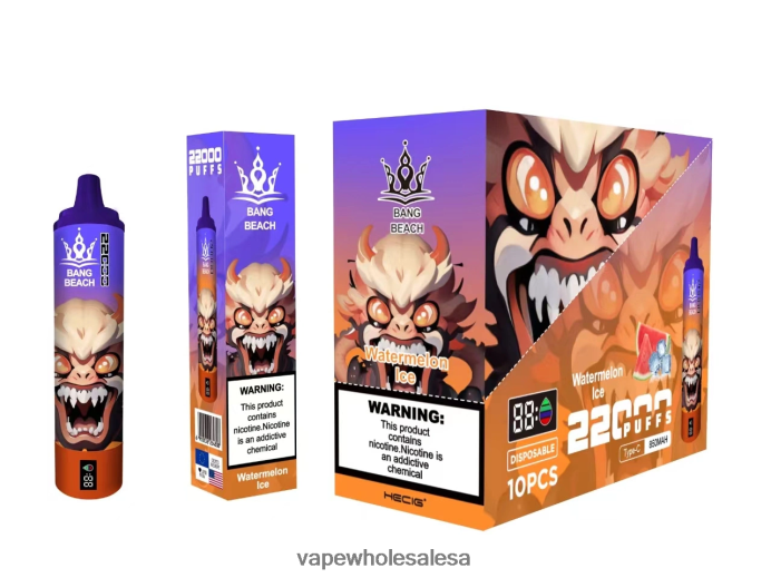 Bang Beach 22000 Puffs Smart Screen Watermelon Ice Vape Wholesale South Africa - L6LT6622