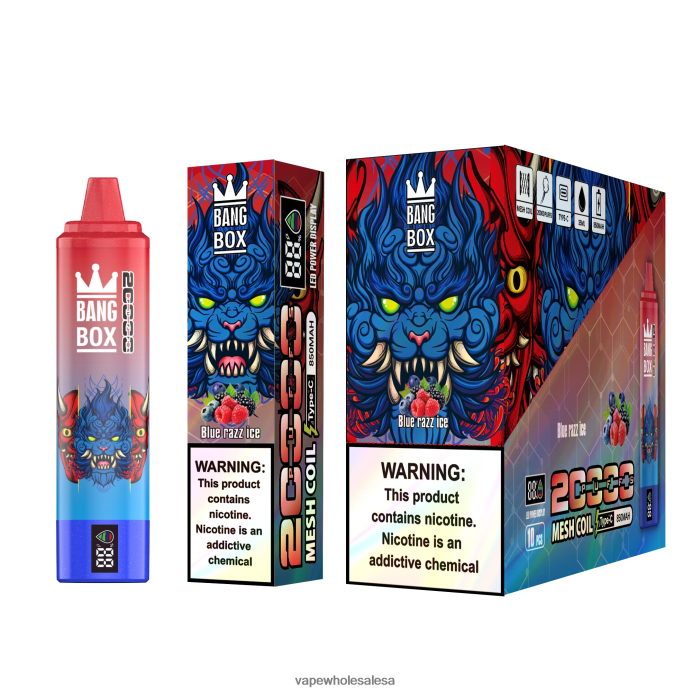 Bang Box 20000 Blue Razz Ice Vape Wholesale Price List - L6LT6659