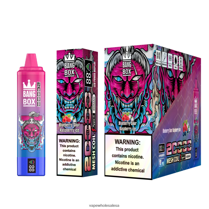 Bang Box 20000 Blueberry Sour Raspberry Ice E Cig Wholesale - L6LT6655