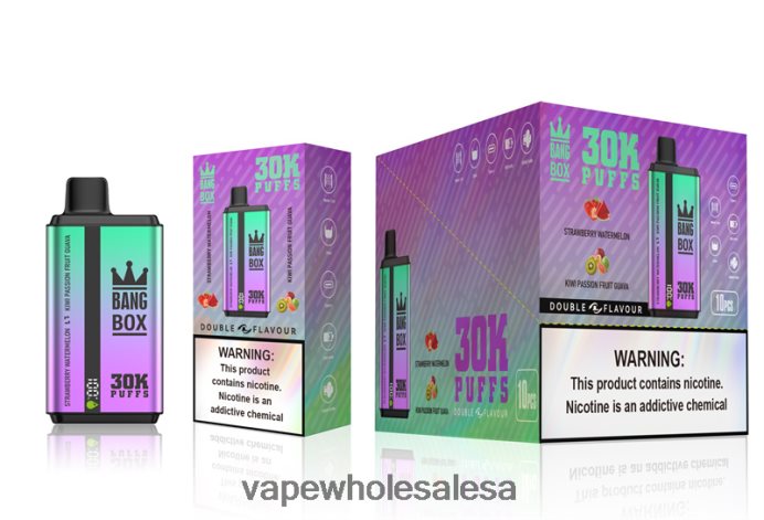 Bang Box 30000 Puffs Dual Flavors Strawberry Watermelon & Kiwi Passion Fruit Guava Vape Wholesale South Africa - L6LT6670