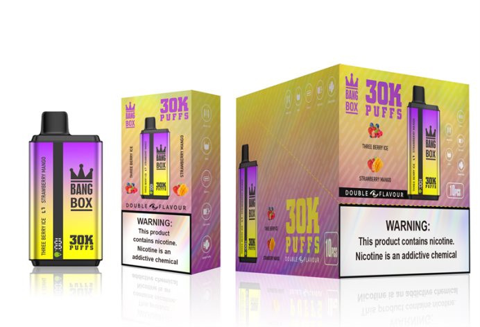 Bang Box 30000 Puffs Dual Flavors Three Berry Ice & Strawberry Mango E Cig Wholesale Distributors - L6LT6667