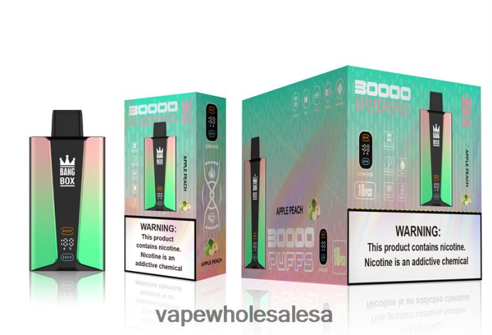 Bang Box 30000 Puffs Smart Screen Apple Peach Vape Wholesale Distributor - L6LT6683