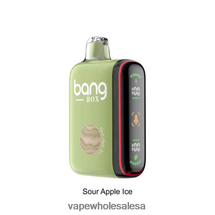 Bang Box 9000-18000 Puffs Intelligent Power Display Sour Apple Ice Vape Wholesale Prices - L6LT6628