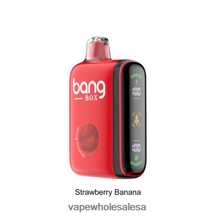 Bang Box 9000-18000 Puffs Intelligent Power Display Strawberry Banana Vape Wholesale Distributor - L6LT6625