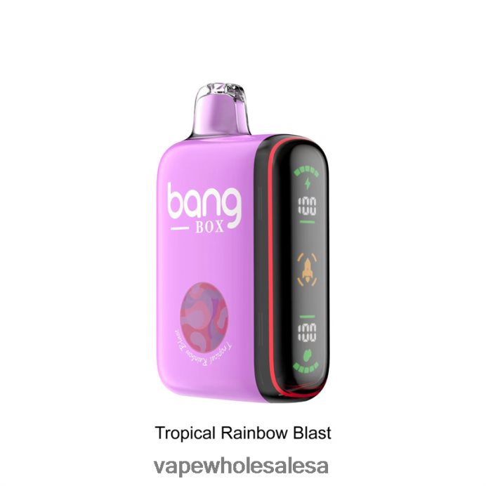Bang Box 9000-18000 Puffs Intelligent Power Display Tropical Rainbow Blast Vape Wholesale Sa - L6LT6636