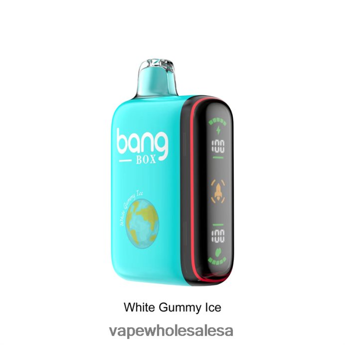 Bang Box 9000-18000 Puffs Intelligent Power Display White Gummy Ice E Cig Wholesale - L6LT6630