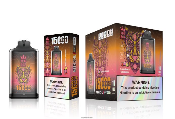 Bang Box S1-15000 Puffs Mango Peach Watermelon E Cig Wholesale Distributors - L6LT66107