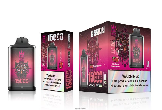Bang Box S1-15000 Puffs Raspberry Watermelon Vape Wholesale Global - L6LT66105