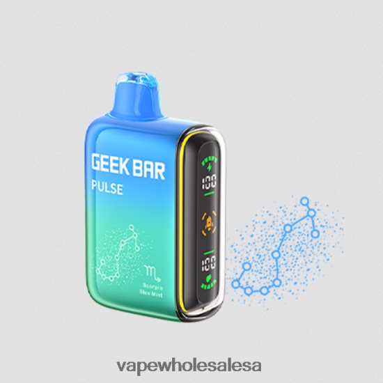Vape Wholesale Price List 6ZT84873 Blue Mint GEEK BAR Pulse Zodiac Edition 7500 PUFFS/15000 PUFFS