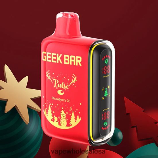 Vape Wholesale Sa 6ZT84886 Strawberry Cc GEEK BAR Pulse Holiday Edition 7500 PUFFS/15000 PUFFS