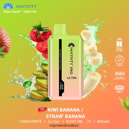 Vape Wholesale Global 6ZT848227 Kiwi Banana/Strawberry Banana Hayati Pro Ultra