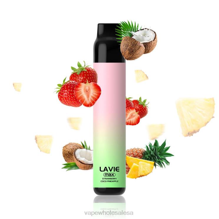 Vape Wholesale Price List - LAVIE BAR 5000 Puffs - MAX Strawberry Coco Apple D8P24283