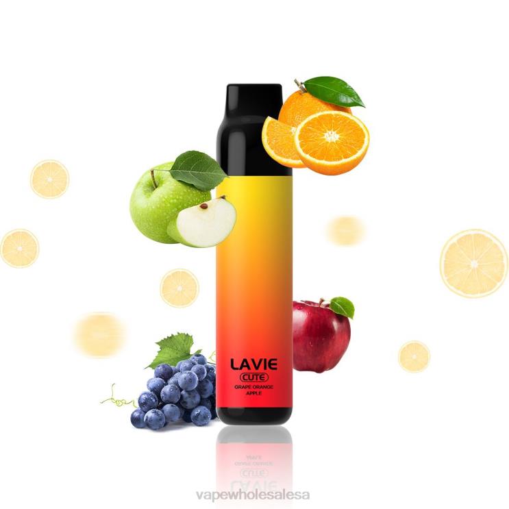 Vape Wholesale Prices - LAVIE BAR 3000 Puffs Grape Orange Apple D8P24288
