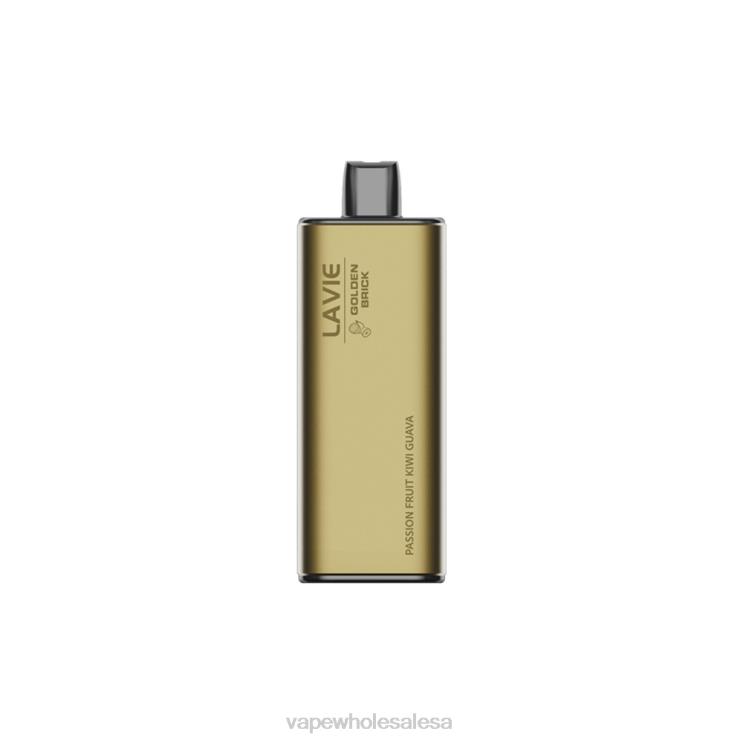 Vape Wholesale Price List - LAVIE GOLDEN BRICK 10000 Puffs Passion Fruit Kiwi Guava D8P2463