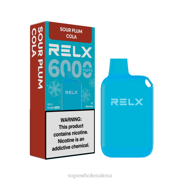 RELX Crush Pocket 6000 Icy Sour Plum Cola D68T19 Vape Wholesale Suppliers