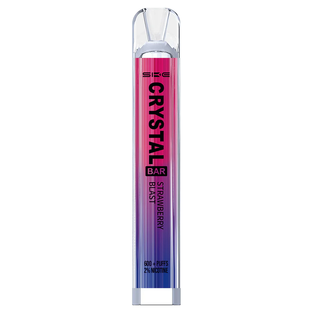 Vape Wholesale Price List 6ZT848263 Strawberry Blast SKE Crystal Bar Disposable Vape 600 Puffs