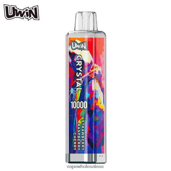 Vape Wholesale Global - UWIN CRYSTAL 10000 DISPOSABLE VAPE Strawberry Raspberry Cherry 28JVH7