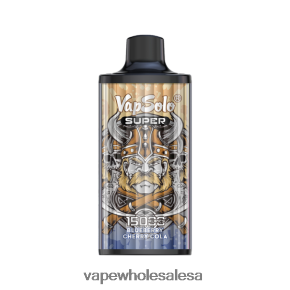 E Cig Wholesale Distributors - Vapsolo SUPER Disposable Vape Blueberry Cherry Cola 840TXH109