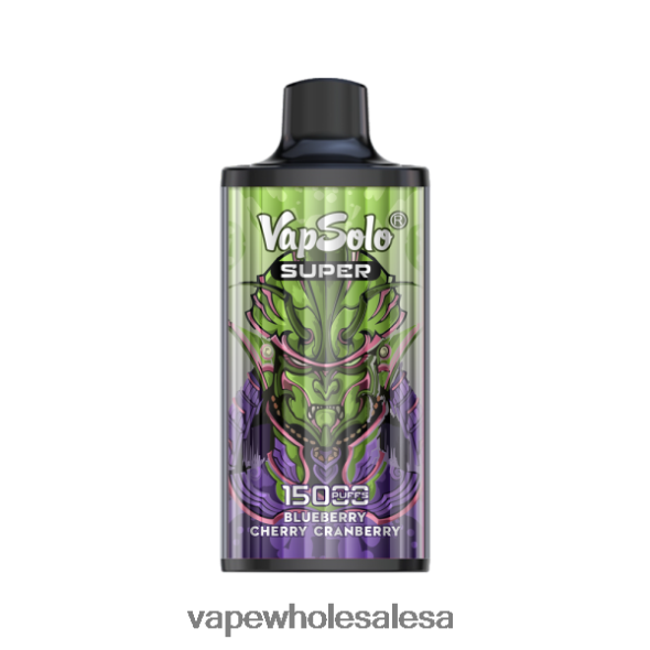 E Cig Wholesale - Vapsolo SUPER Disposable Vape Blueberry Cherry Cranberry 840TXH110