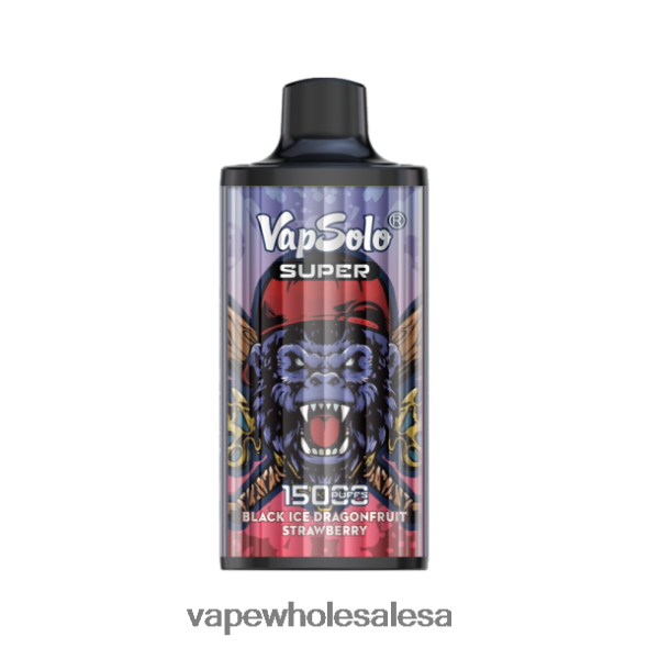 Vape Wholesale Global - Vapsolo SUPER Disposable Vape Black Ice Drangofruit Strawberry 840TXH107