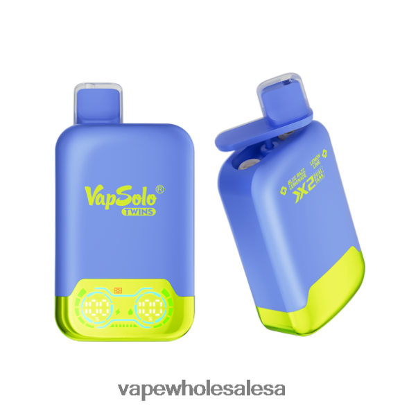 E Cig Wholesale - Vapsolo TWINS Disposable Vape Blue Razz Lemonade & Lemon Lime 840TXH120