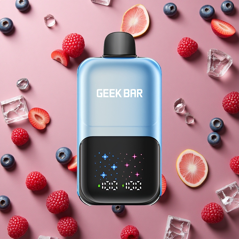 GEEK BAR 2GO 50000 Puffs Blueberry Raspberry Ice Dual Tanks 20mL