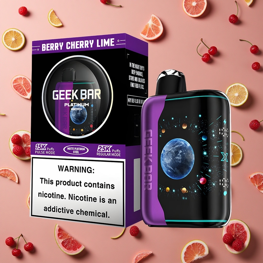 GEEK BAR Platinum Edition 25000 Puffs Berry Cherry Lime Dual Mesh Coil 20mL