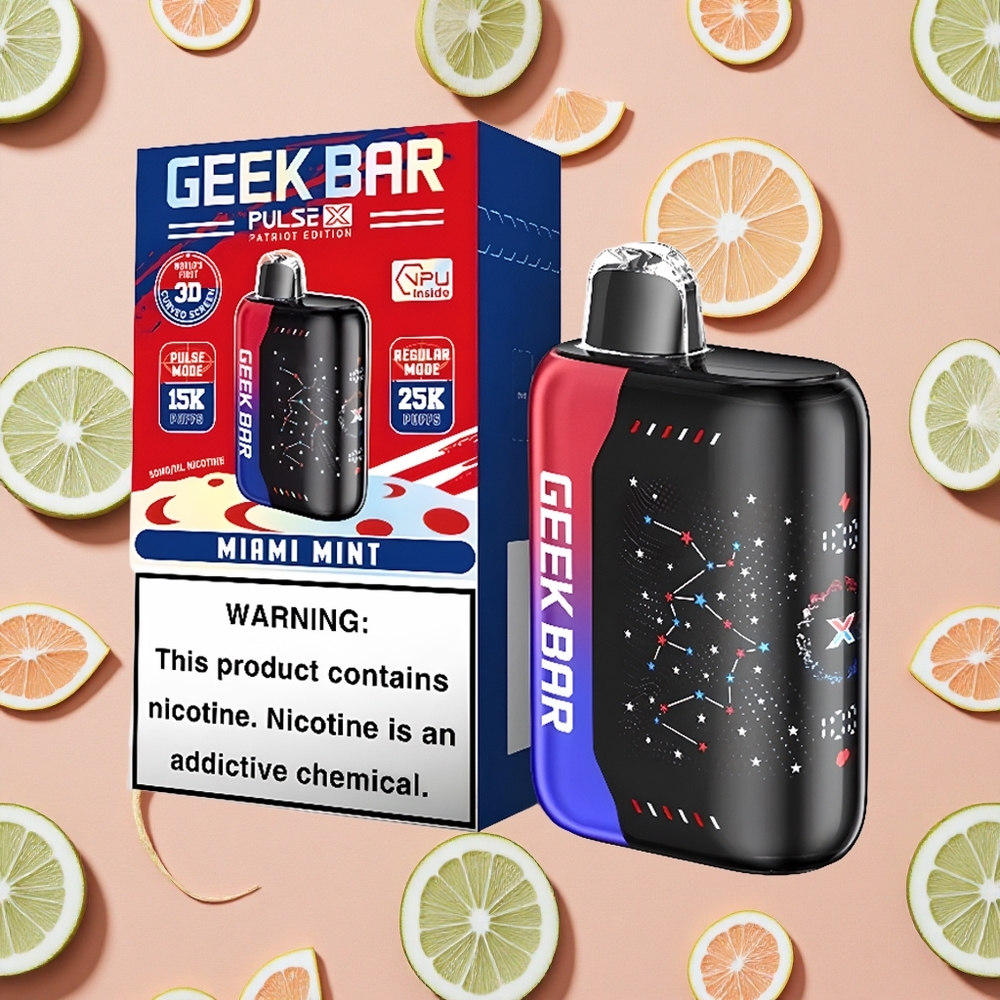 Geek Bar Pulse X 25000 Puffs 18mL E-Liquid Patriot Edition