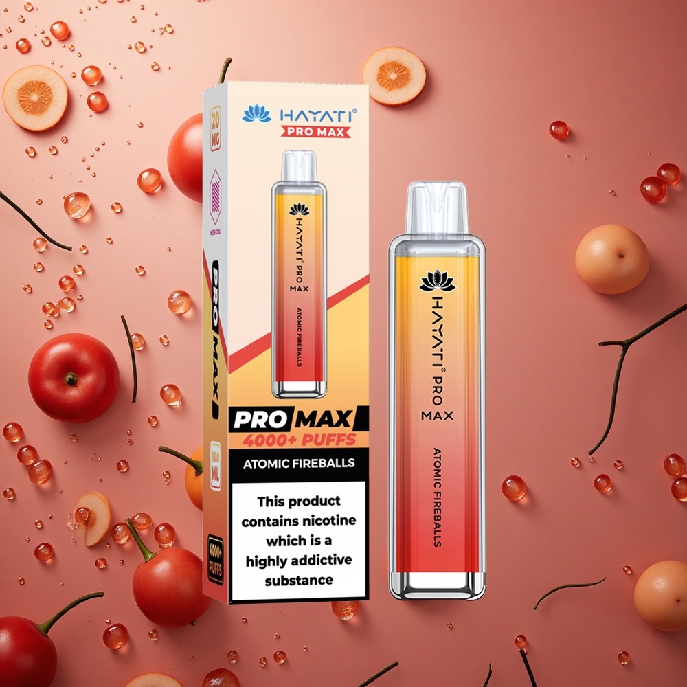 Hayati Pro Max 4000 Puffs Atomic Fireballs 2%,5% Nicotine 1400mAh