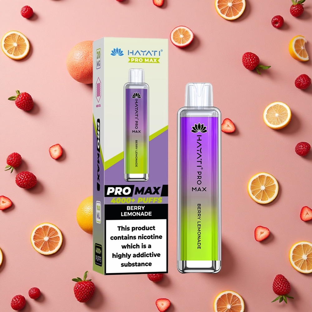 Hayati Pro Max 4000 Puffs Berry Lemonade Dual 1.1 Ohm Mesh Coil 1400mAh
