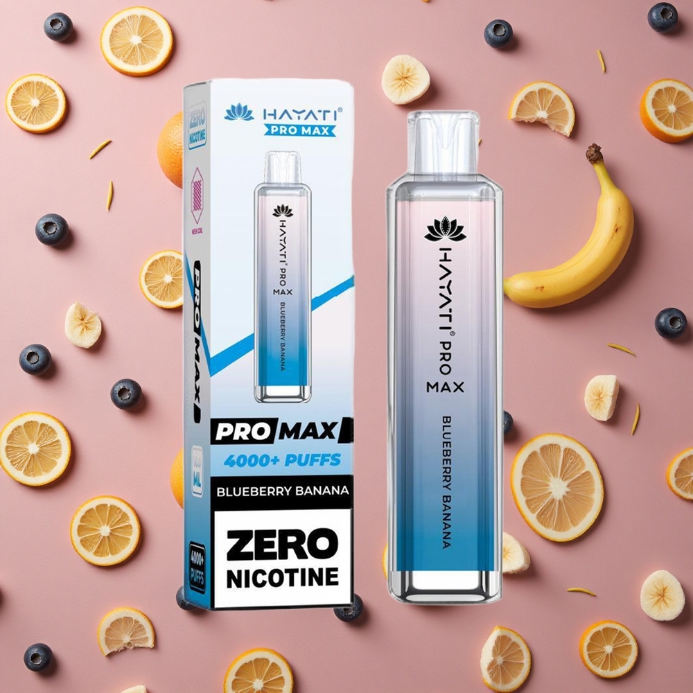 Hayati Pro Max 4000 Puffs Blueberry Banana 1400mAh Rechargeable