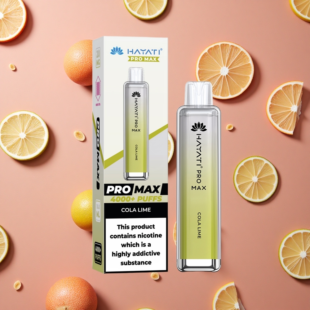 Hayati Pro Max 4000 Puffs Cola Lime 2%,5% Nicotine 1400mAh Battery