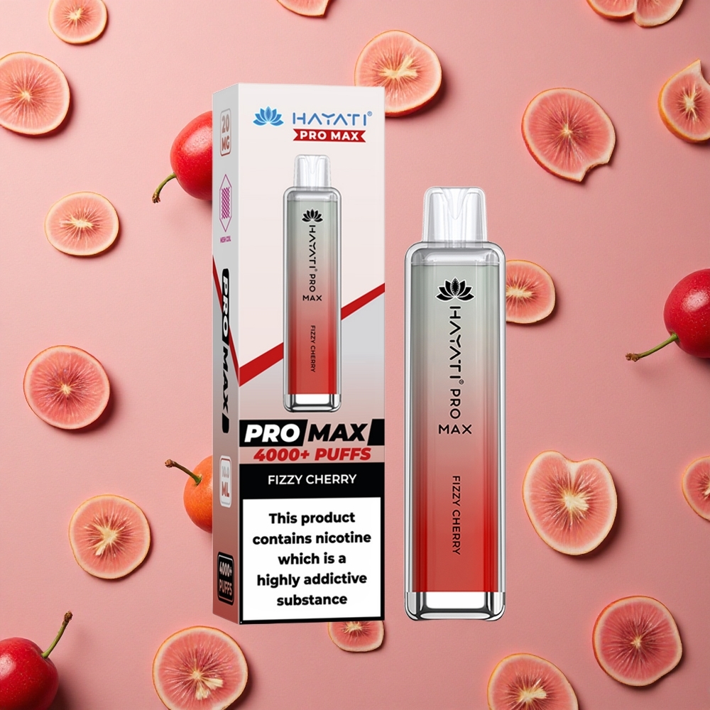 Hayati Pro Max 4000 Puffs Fizzy Cherry 2%,5% Nicotine 2ml Tank