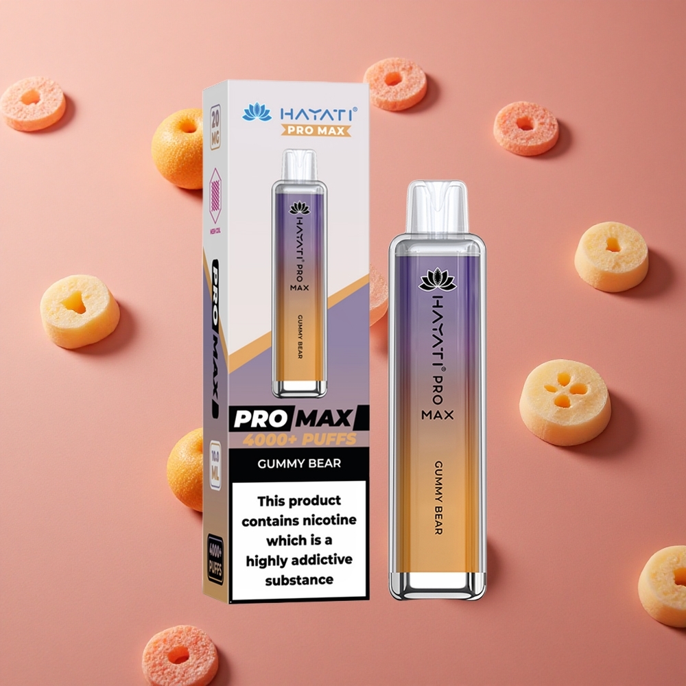 Hayati Pro Max 4000 Puffs Gummy Bear 1400mAh Dual Mesh Coil