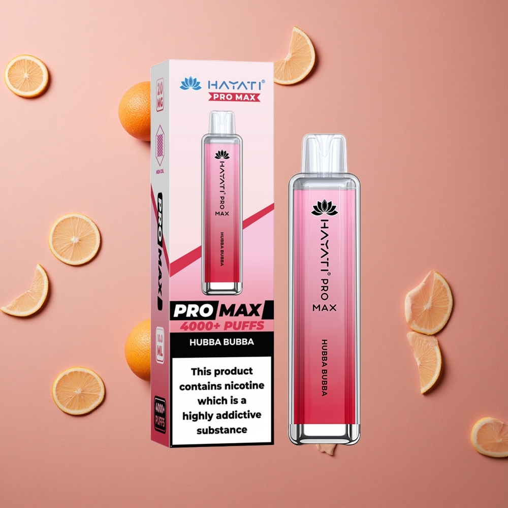 Hayati Pro Max 4000 Puffs Hubba Bubba Rechargeable Dual Coil